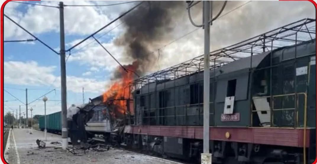 ইউক্রেনের যাত্রীবাহী ট্রেনে রাশিয়ার ড্রোন হামলায় নিহত ১, আহত ৩০