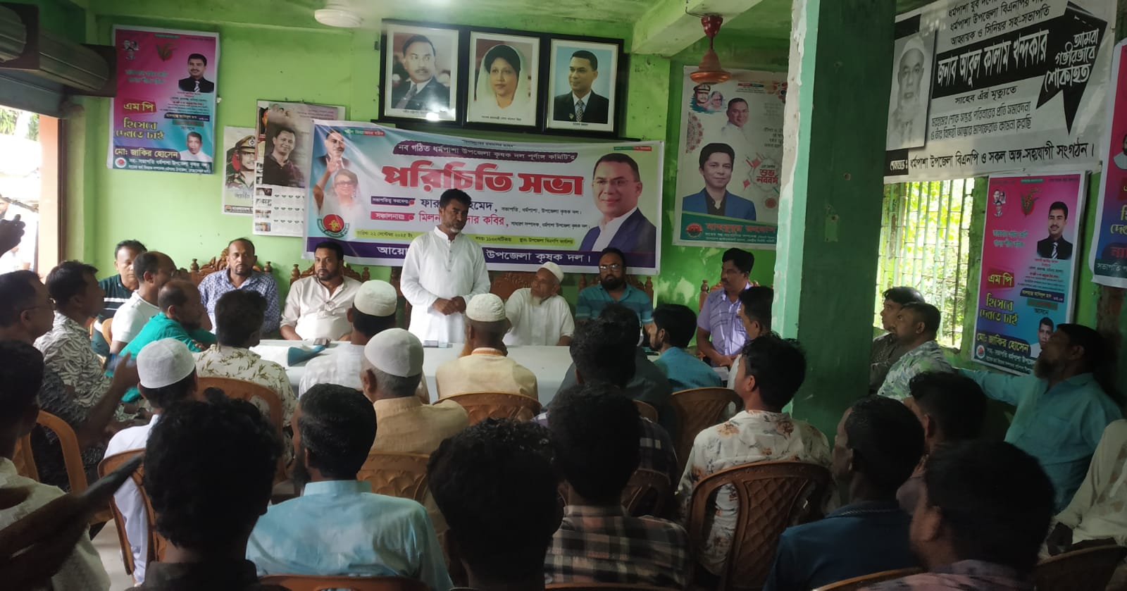 ধর্মপাশায় বিএনপির মতবিনিময় করেন কেন্ত্রীয় কৃষক দল নেতা- আনিসুল হক