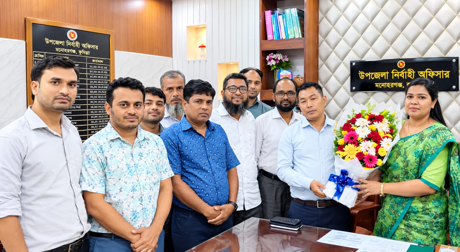 মনোহরগঞ্জ নবাগত ইউএনও রিপাত জাহান এর যোগদান 