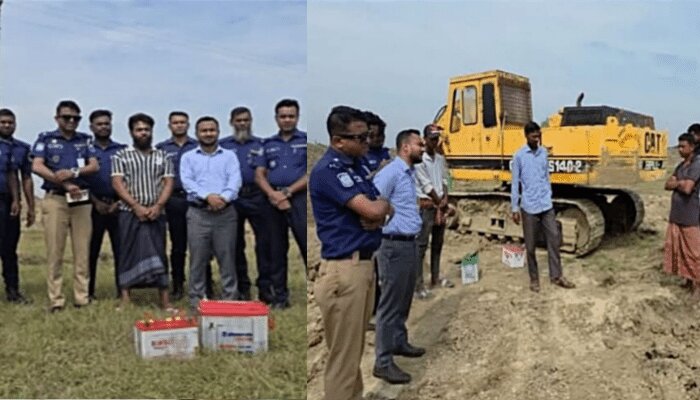 তাহেরপুরে পুকুর খননের সংবাদ প্রকাশের পরে উপজেলা প্রশাসনের অভিযান, ১জনের কারাদন্ড 